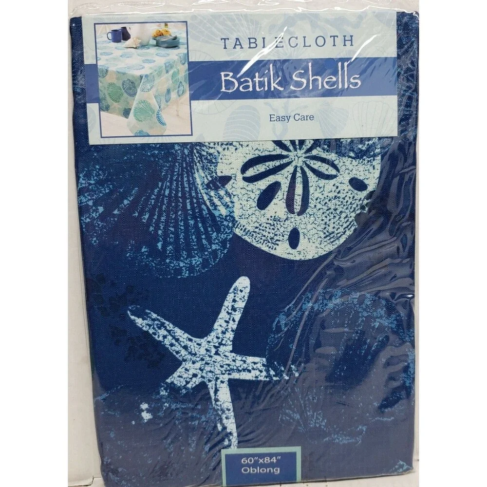 Printed Linen Tablecloth 60